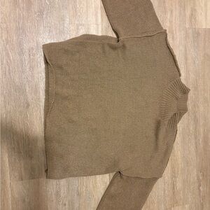 Amazon Tan Cowl Neck Sweater